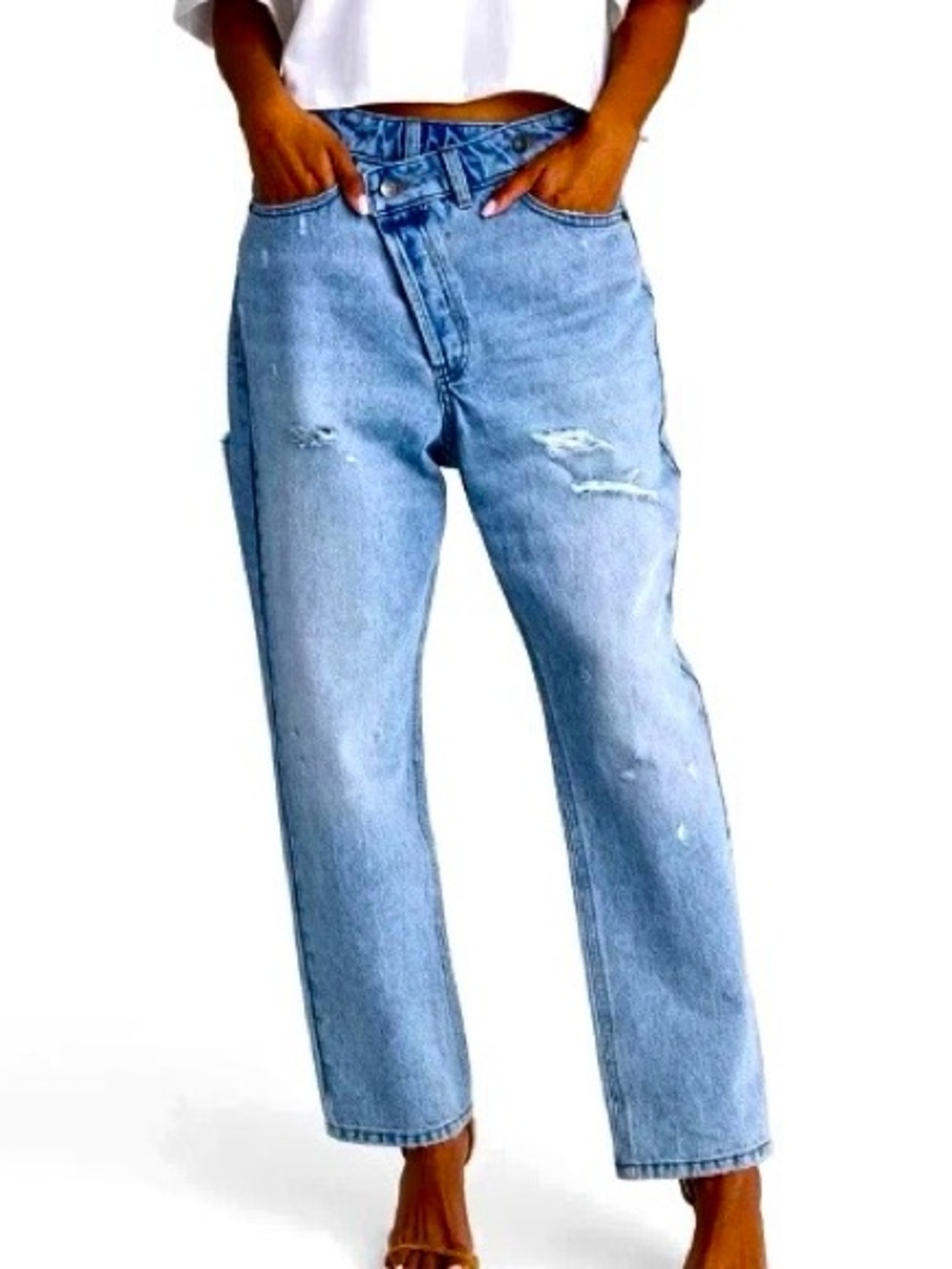 KBB by Kahlana Asymmetrical Jean NWT